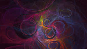 A Colorful Abstract Background With Circles And Circles Wallpaper