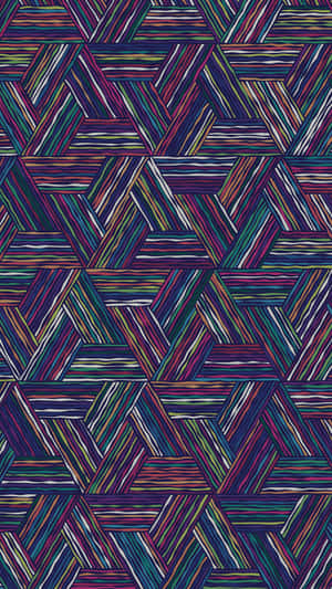 A Colorful Abstract Pattern With A Rainbow Of Colors Wallpaper