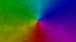 A Colorful Background With A Rainbow Colored Pattern Wallpaper