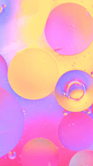 A Colorful Background With Bubbles Wallpaper