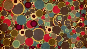 A Colorful Background With Circles And Circles Wallpaper