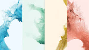 A Colorful Background With Different Colors Of Paint Wallpaper