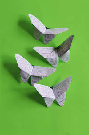 A Colorful Butterfly Origami Wallpaper