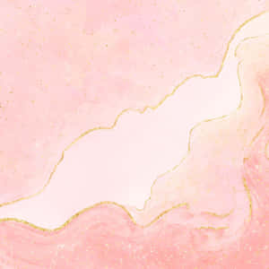 A Colorful Combination- Light Pink And Gold Wallpaper