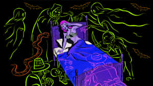 A Colorful Expression Of Spooky Art Wallpaper