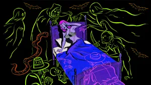 A Colorful Expression Of Spooky Art Wallpaper