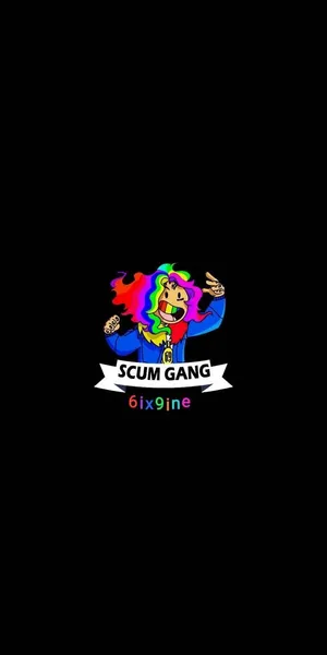 A Colorful Logo For Scum Gangs Wallpaper