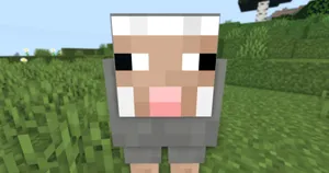 A Colorful Minecraft Sheep In Its Natural Habitat Wallpaper