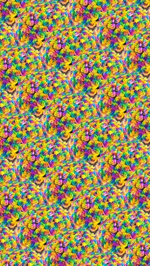 A Colorful Pattern Of Small Circles Wallpaper