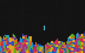 A Colorful Pixelated Image Of A City Wallpaper