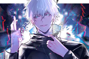 A Colorful Take On Anime Fanart Showcasing An Expressive And Curious Character Wallpaper