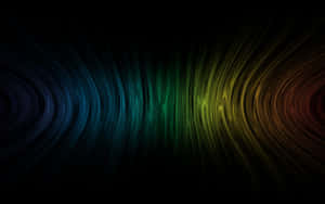 A Colorful Wave Background With A Black Background Wallpaper