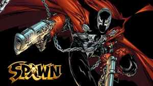 A Comic Book Cover With The Word Spawn Wallpaper