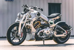 A Confederate Motorcycle, Showcasing Power And Elegance. Wallpaper