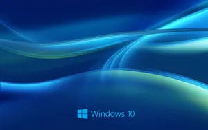 A Cool Blue Colorscape Featuring Microsoft Windows' Desktop Wallpaper. Wallpaper