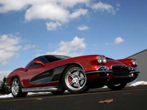 A Cornering Chevrolet Corvette C5 Wallpaper