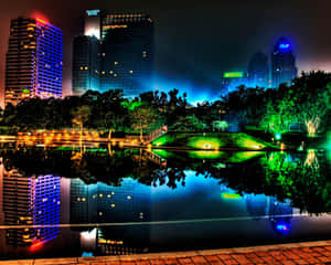 A Cozy Cabin Surrounded By Lush Greenery Wallpaper