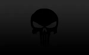 A Creepy Black Skeleton Hides In The Shadows Wallpaper