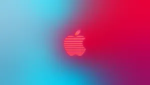 A Crisp And Vivid 4k Resolution Apple Logo. Wallpaper