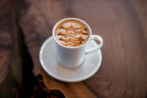 A Cup Of Milk Meets Coffee Wallpaper