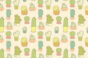 A Cute And Lovely Little Cactus In Its Natural Environment, Perfect For Brightening Up Any Room. Wallpaper