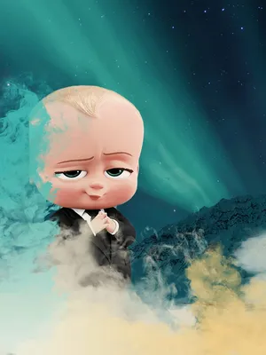 A Cute Baby Anime Character Smiling Wallpaper