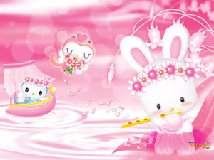 A Cute Baby Girl Wearing A Pink Dress Wallpaper