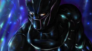 A Cute Black Panther Napping In A Tree Wallpaper