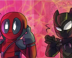 A Cute Black Panther Staring Into The Distance Wallpaper