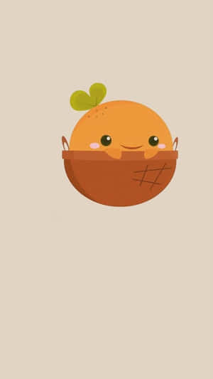 A Cute Collection Of Kawaii Fruit Friends Wallpaper