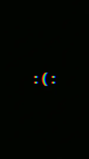 A Cute Digital Glitch Wallpaper