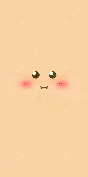 A Cute Face With Red Eyes And A Pink Nose Wallpaper