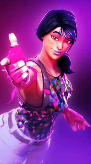 A Cute Fortnite Character Ready To Save The Day! Wallpaper