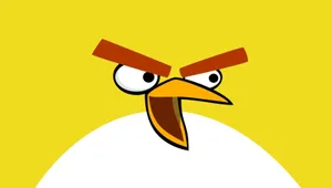 A Cute Kawaii Bird Illustration In A Minimalist Style Wallpaper