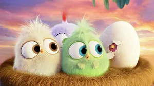 A Cute Kawaii Bird Perched Cheerfully Wallpaper