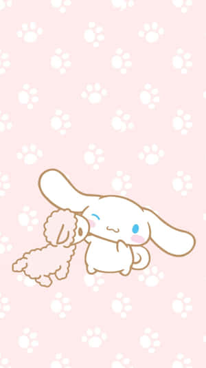 A Cute Kawaii Elephant Illustration Wallpaper