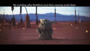 “a Cute Little Baby Yoda” Wallpaper