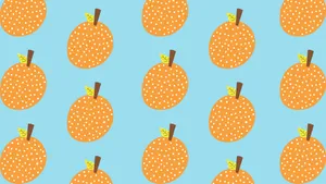 A Cute Orange Ready For Enjoyment Wallpaper