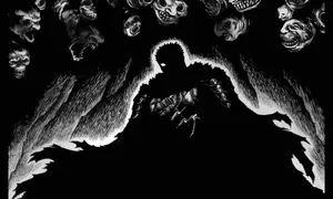 A Dark Anime Art Illustration Wallpaper