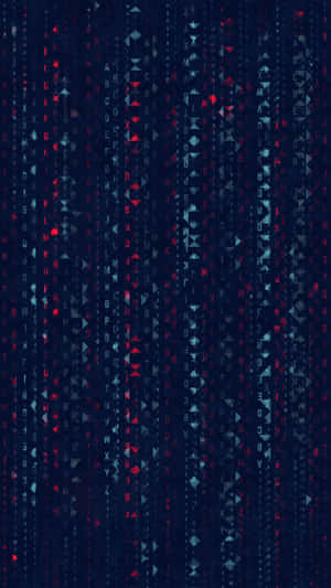 A Dark Blue Background With Red And Blue Dots Wallpaper