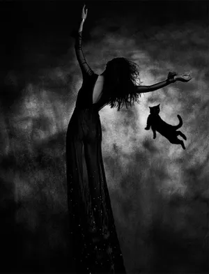 A Dark Figure Peers Out From A Cloud Of Mystery Wallpaper