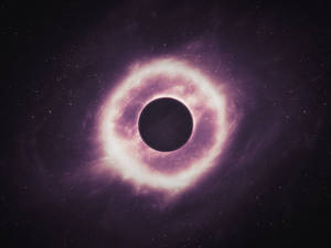 A Dark Pink Black Hole Wallpaper