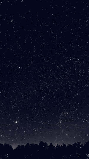 A Dark Starry Night Wallpaper