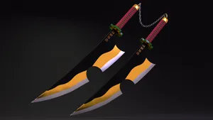 A Dazzling Collection Of Colorful Nichirin Blades On Display Wallpaper