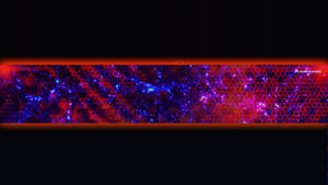 A Dazzling Red And Blue Youtube Banner Wallpaper