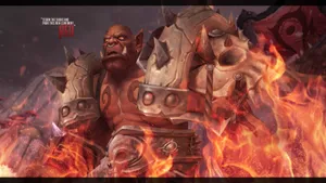 A Defining Moment - Grom Hellscream Wielding Gorehowl Wallpaper