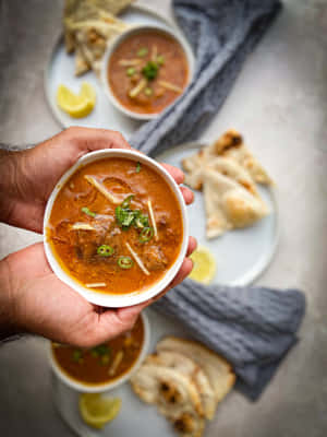 A Delectable Delight Of Nihari Dish Wallpaper