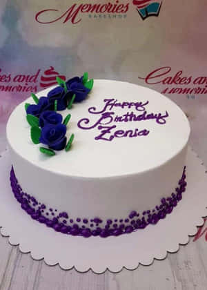 A Delectable Floral Cake Wallpaper