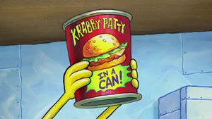 A Delicious Krabby Patty On A Plate Wallpaper
