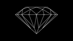 A Diamond On A Black Background Wallpaper